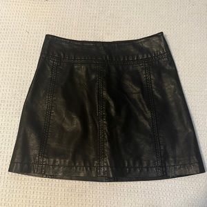 Free People Vegan Mini Skirt